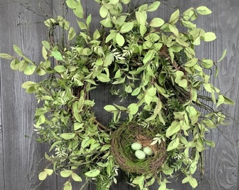 Wild & Woodsy Country Wreath, Bird Nest Wreath, Year Round Wreath, Everyday Wreaths, Front Door Wreath, Farmhouse Wreath, Greenery Wreaths