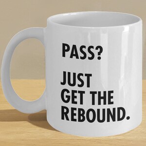 funny basketball mug - basketball coffee cup - ball hog drinkware - Personalised Option Available