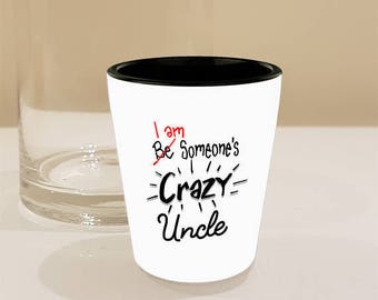 Future Uncle, Pregnancy Announcement Reveal Shot Glass Gifts // New Uncle To Be Ceramic Gift