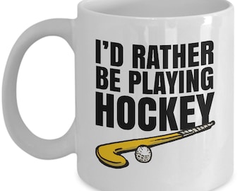 Funny Hockey Mug, Sports Lover Coffee Cup, Personalized Gift