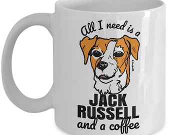 Jack Russell Terrier Mug – Cute Dog Sketch Art Coffee Cup