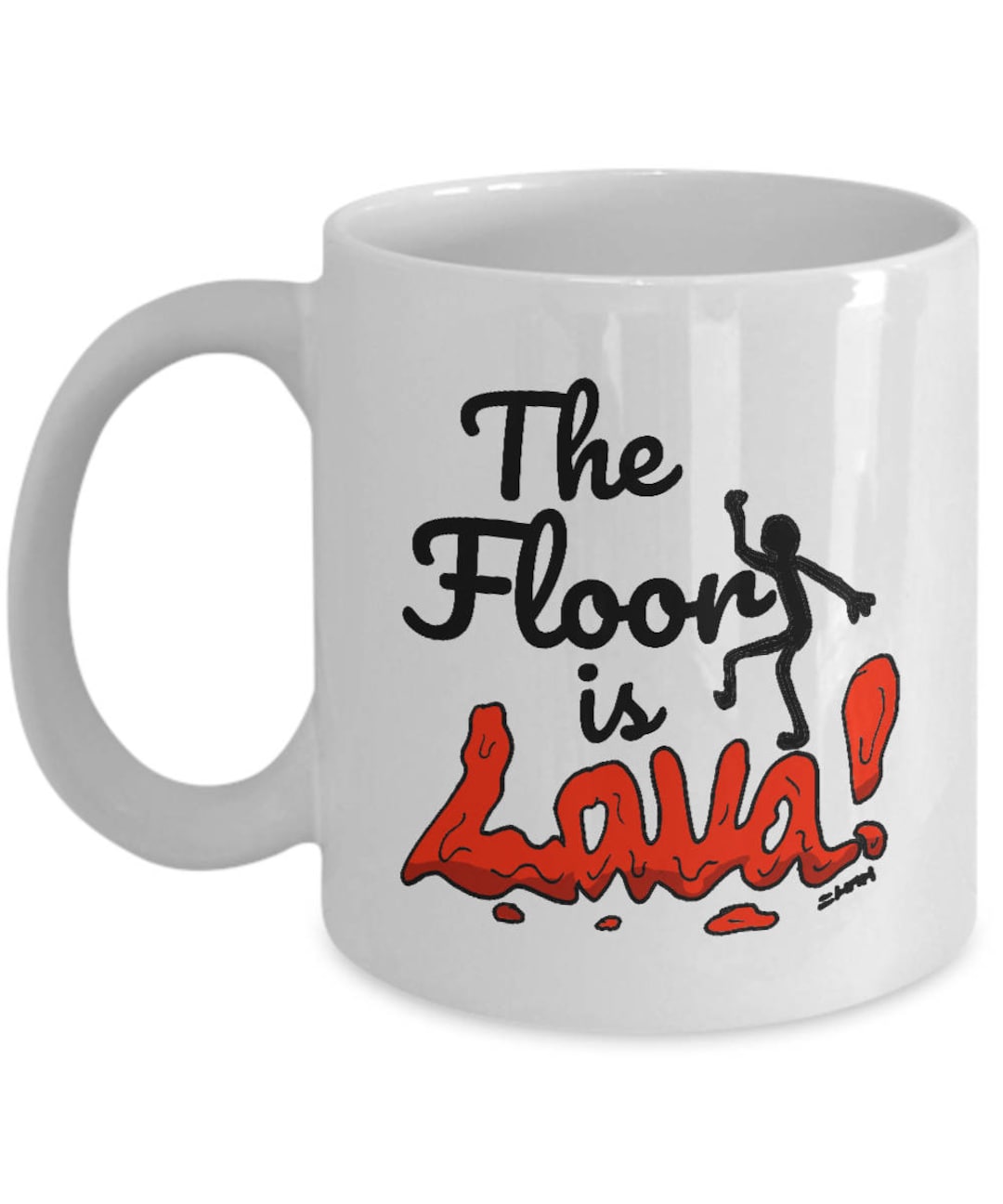 The Floor is Lava Meme Mug // Funny Lava Meme Gifts // 'floor is Lava