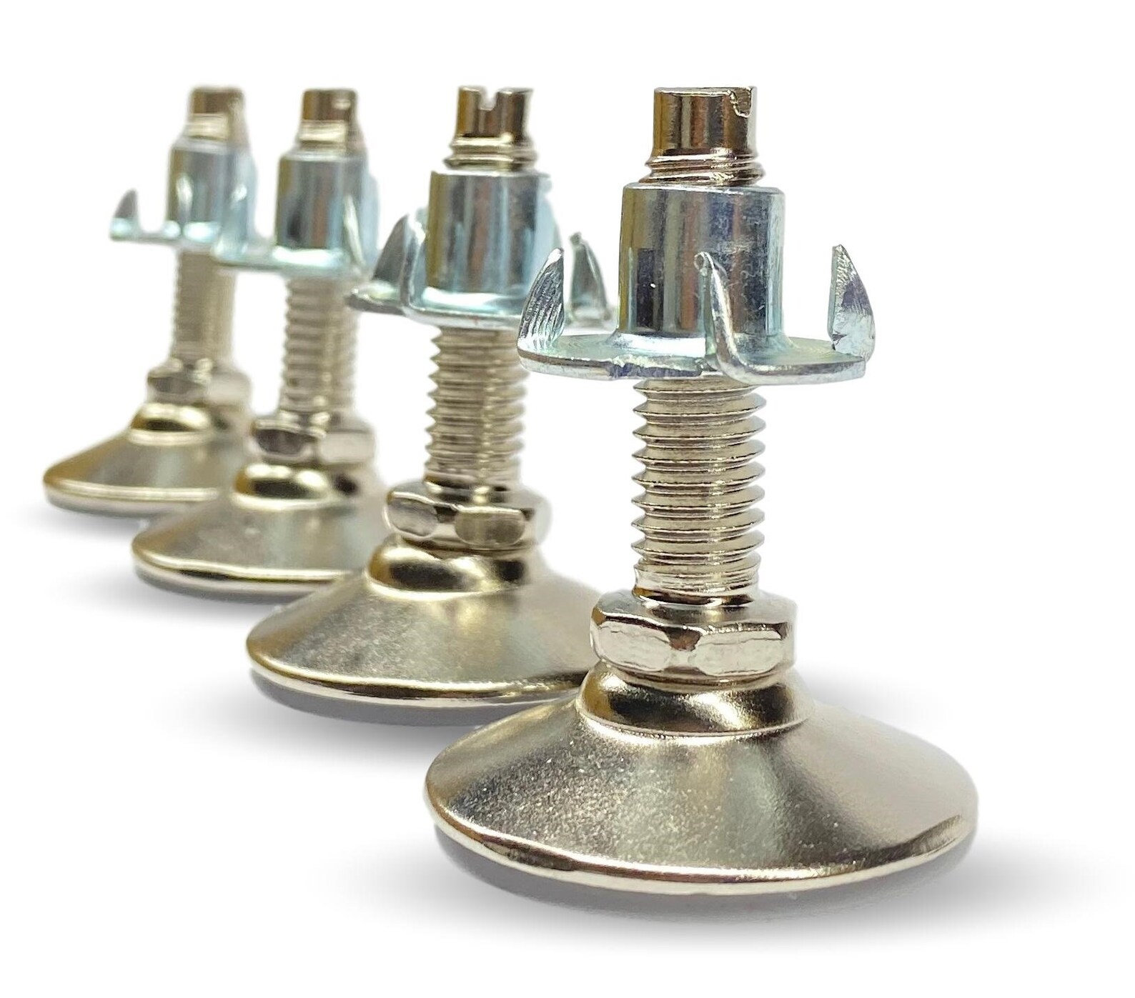 3/816 Adjustable Furniture Leg Levelers With 4 Prong Etsy