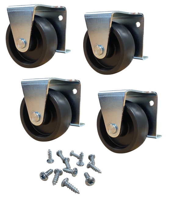 2 Inch Low Profile Trundle Casters Wheels Cabinet Roll out Bed