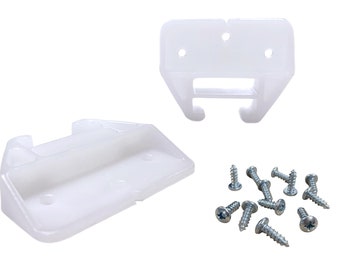 Drawer Guides Dresser Drawer Center Guide Plastic Brackets - Set of 6 [Screws Included]