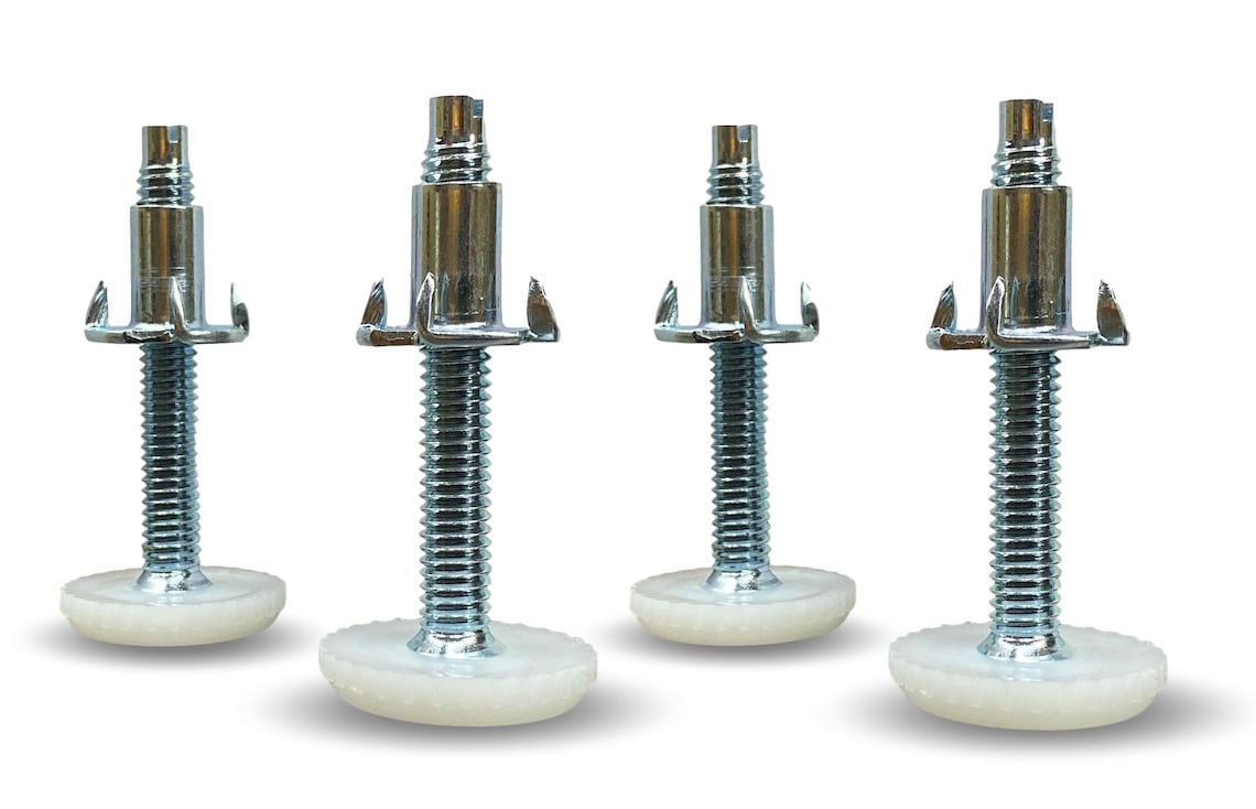 5/1618 White Nylon Furniture Leveler Glides 1 Etsy