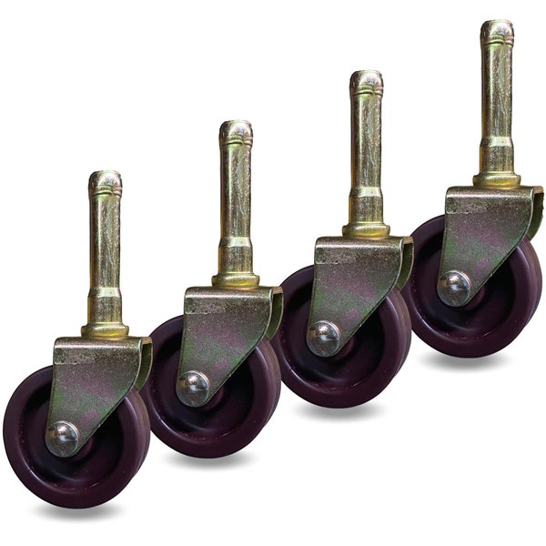 Bed Frame Metal Stem Wheel Casters - Set of 4