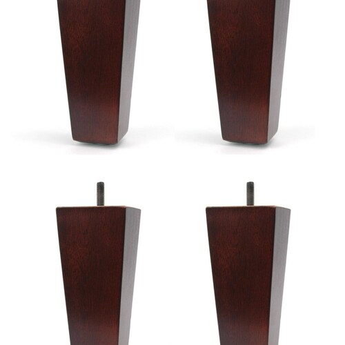 5 Dark Walnut Tapered Sofa/couch/chair Legs Set of 4 Etsy