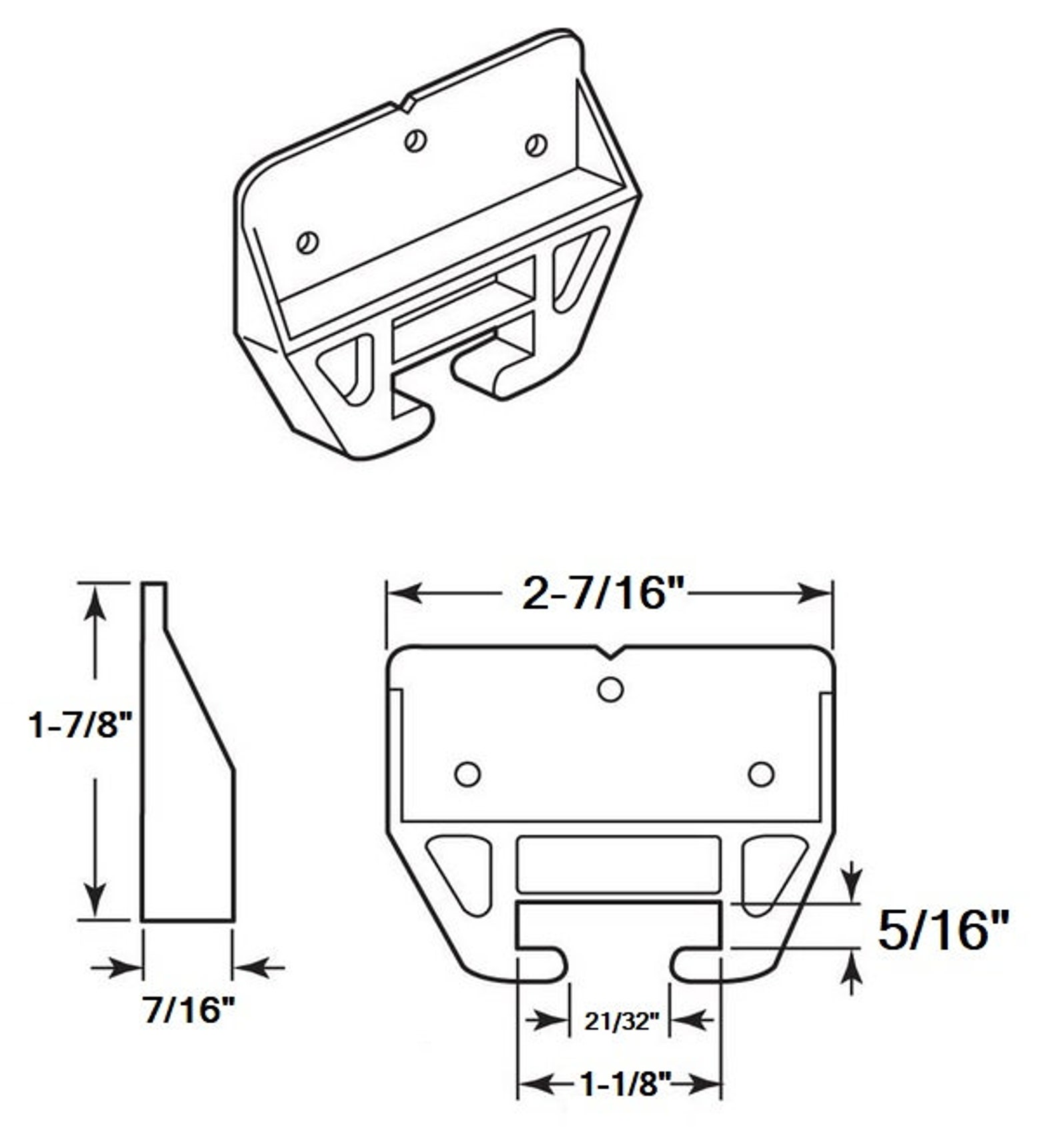 Drawer Guides Dresser Drawer Center Guide Plastic Brackets Etsy