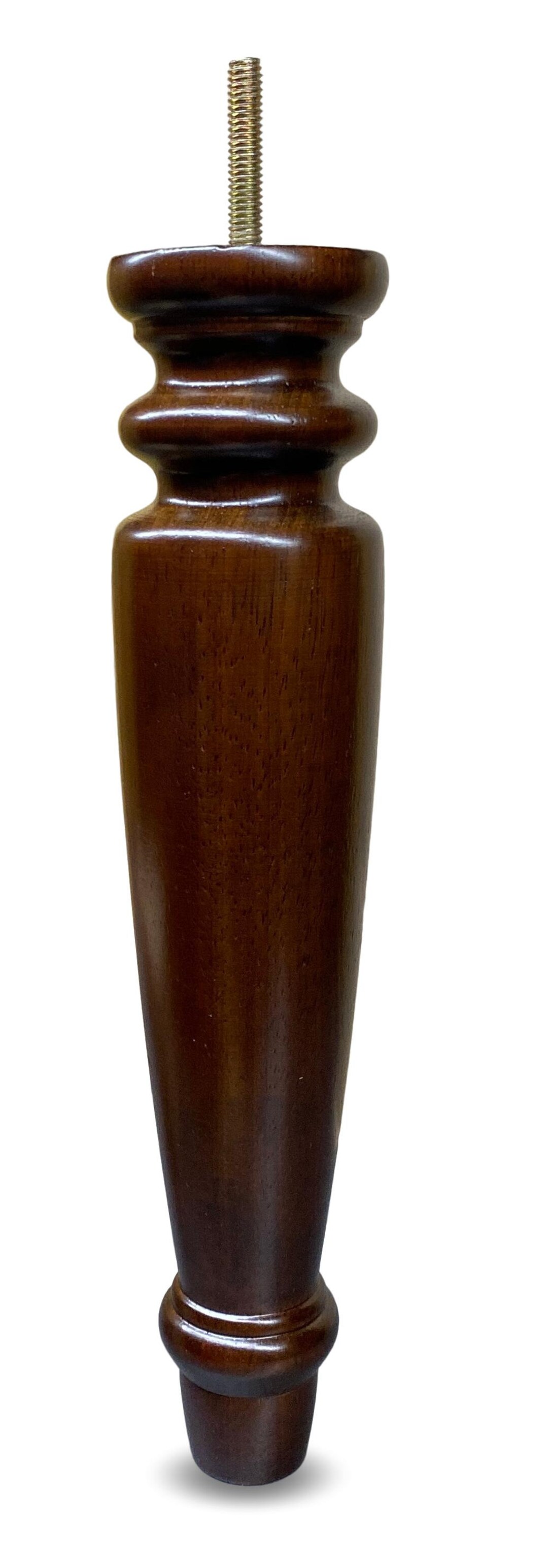 11 Tall Turned Wood Furniture Legs Walnut Finish Set of 4 Etsy