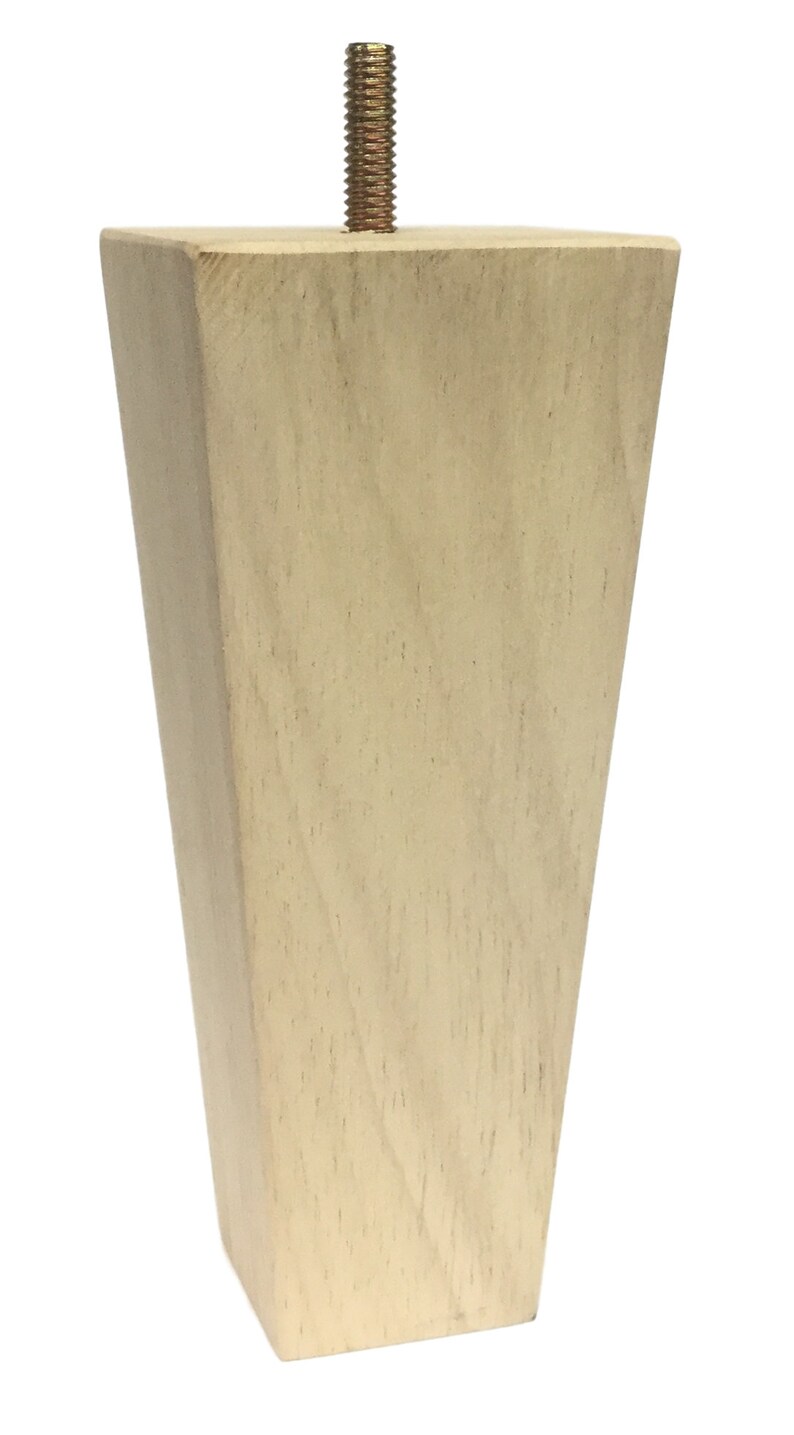6 Unfinished Solid Wood Furniture Legs Etsy