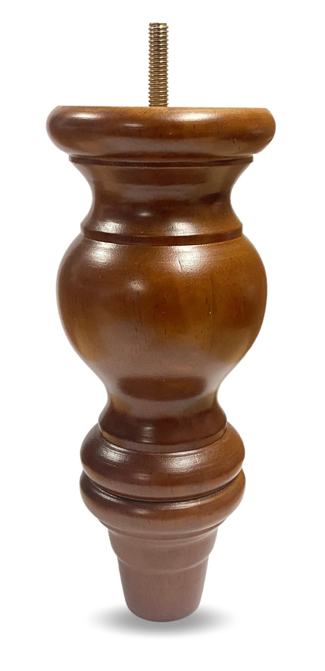 8 Walnut Turned Round Bun Sofa Wood Furniture Legs Set of 4 Etsy