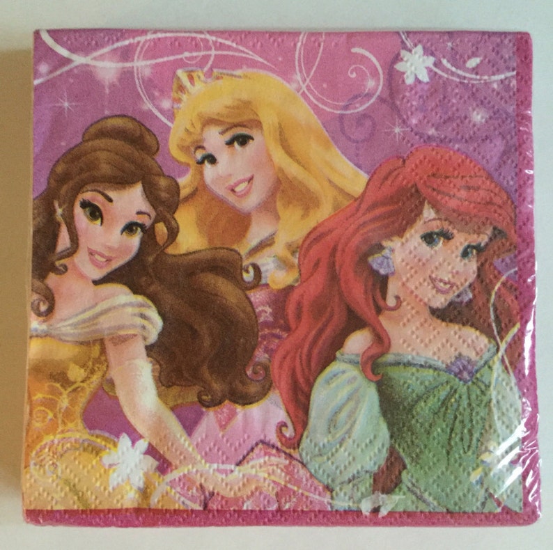 Princess Sparkle and Shine Beverage Paper Napkins 16ct