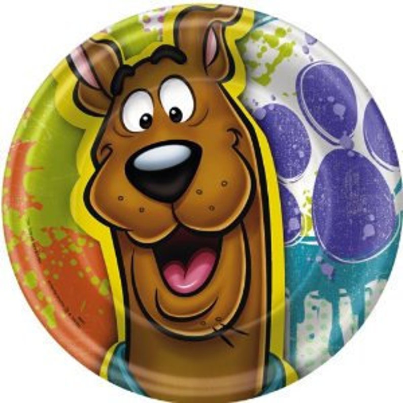 Here Comes Dog /'/'Paint Splatter/'/' Dessert Paper Plates 8ct