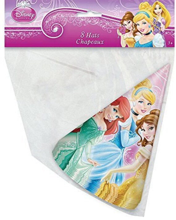 8 ct Disney Princess /'Sparkle and Shine/' Party Cone Hats