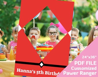 Green Power Ranger Birthday Party Pink Power Ranger Photo Etsy