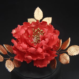 Beautiful Peony for cake decorations. Handmade for wedding, anniversary, engagement cake flowers.