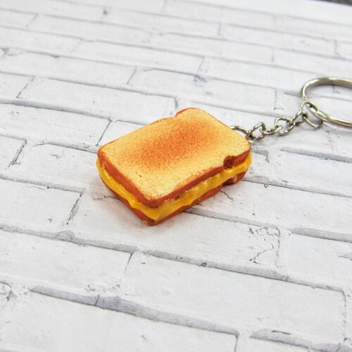 Sandwich Keychain // Polymer Clay Food // Miniature Food Etsy