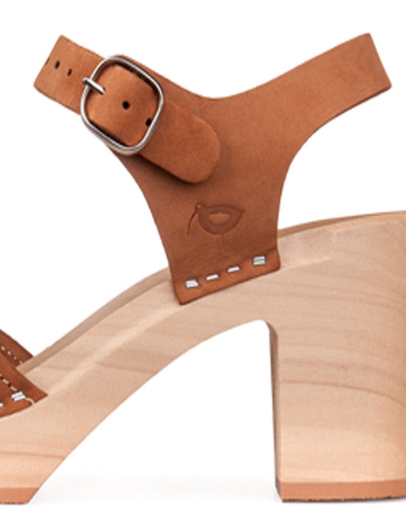 Bruine leren klompen met riemen boho houten klompen hoge hak Etsy Nederland Bruine leren klompen met riemen boho houten klompen hoge hak Etsy Nederland