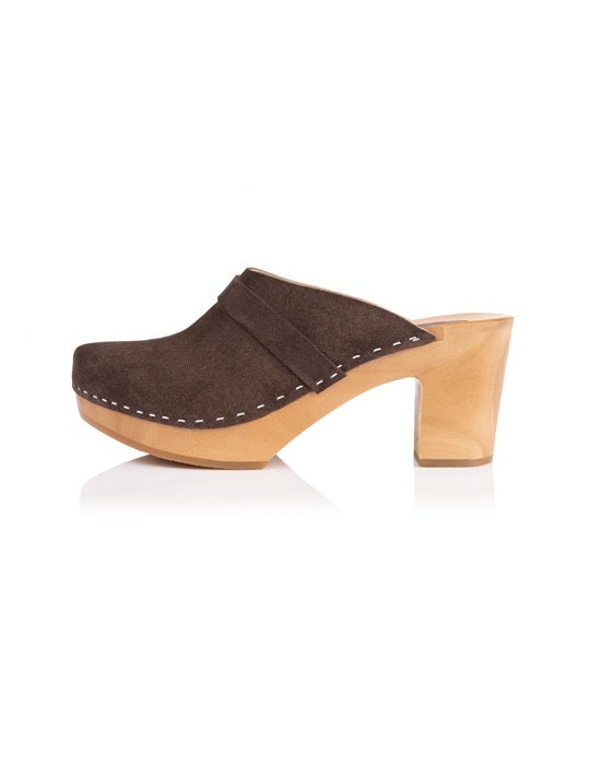 Zapatos de cuero para mujer zuecos suecos hechos a mano | Etsy México