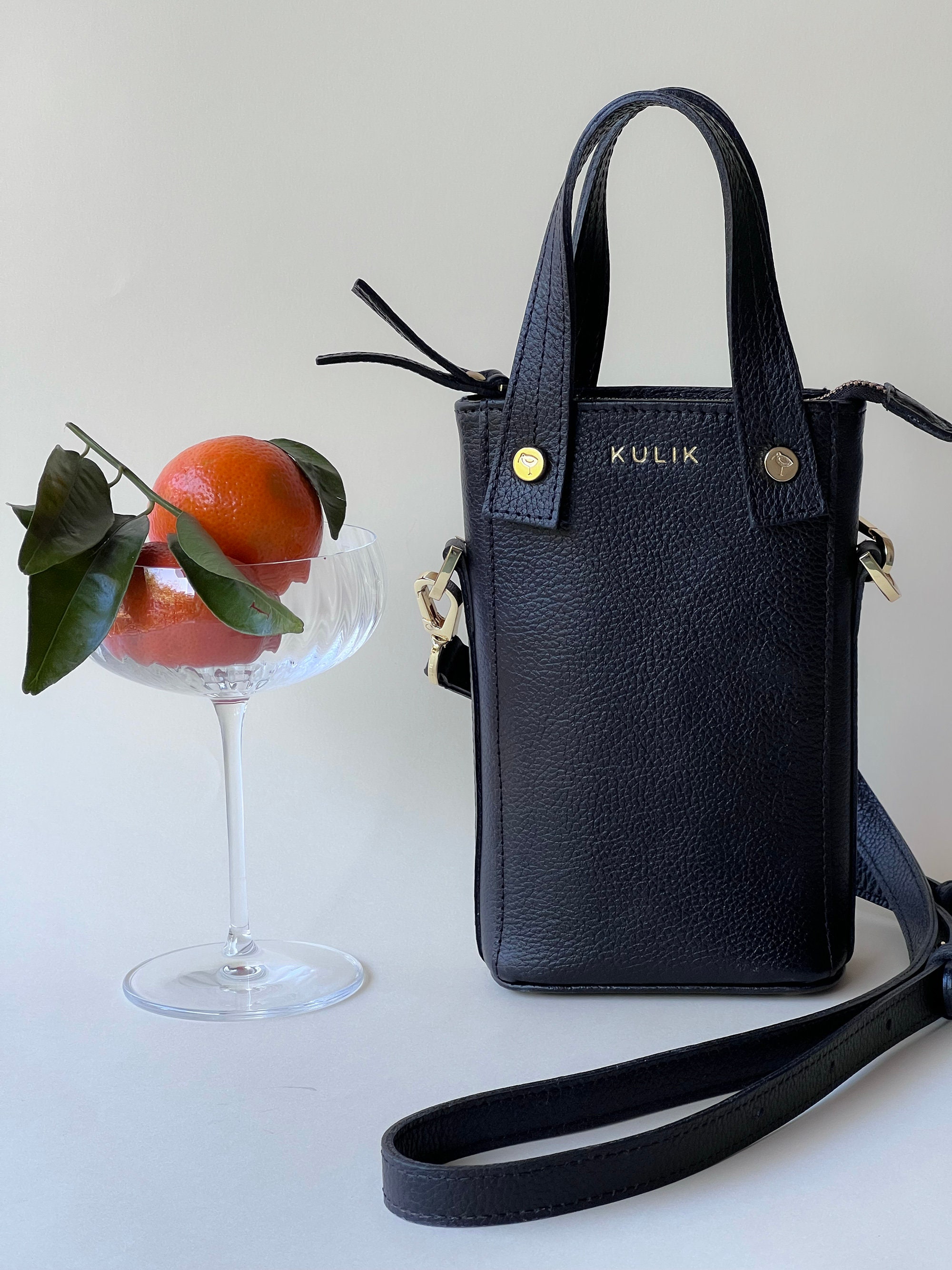 Kulikstyle Leather Phone Bag with Straps