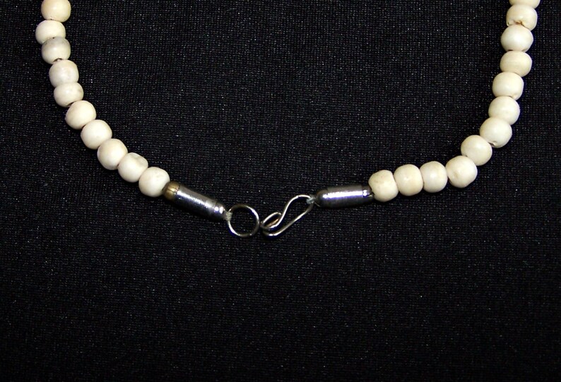 Carved Bone Necklace With a Pendant. Vintage Ethnic Adornment. Etsy