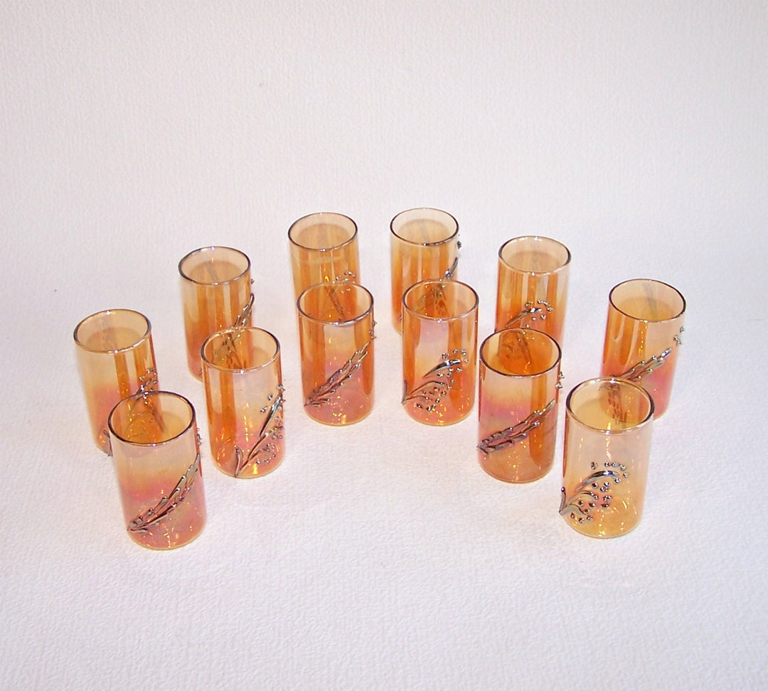 Vintage Cordial Set. Set of 12 Liquor Snifters. Miniature Etsy