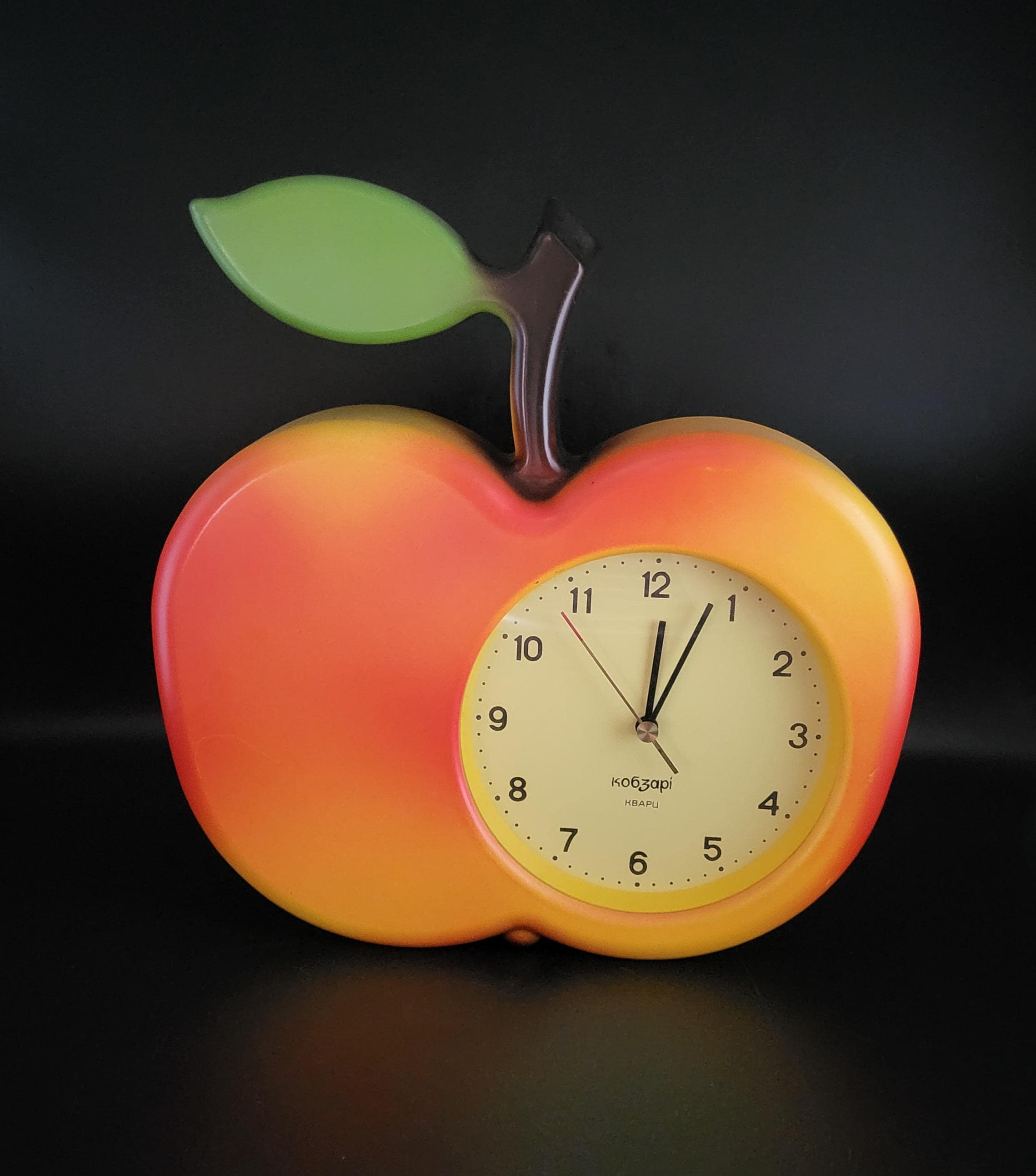 Vintage Apple Wall Clock - Etsy
