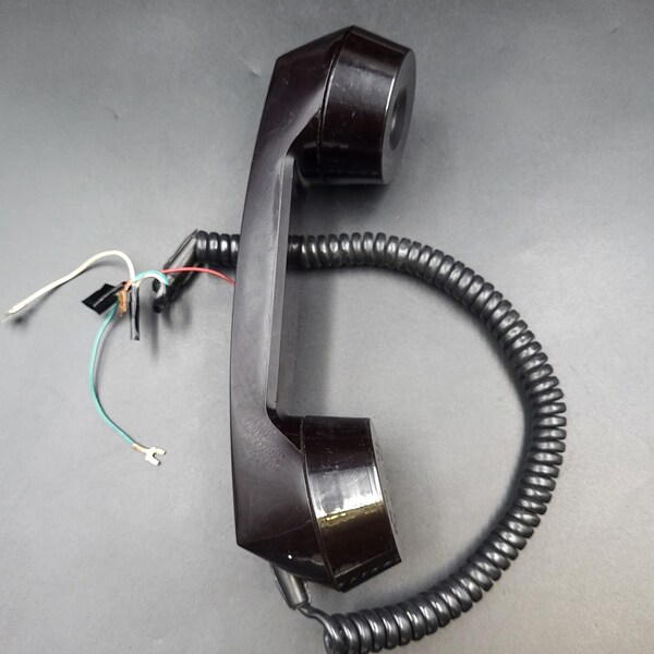 Vintage Telephone Handset. Landline PhoneHandset. Wireman Gadget. Old Soviet Phone Receiver.