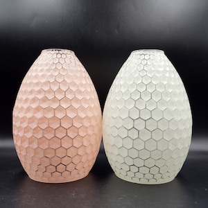 Vintage Glass Lamp Shade Made in Germany. Pink or White German Lamp Shade. Pineapple Lamp Shade Made in GDR.