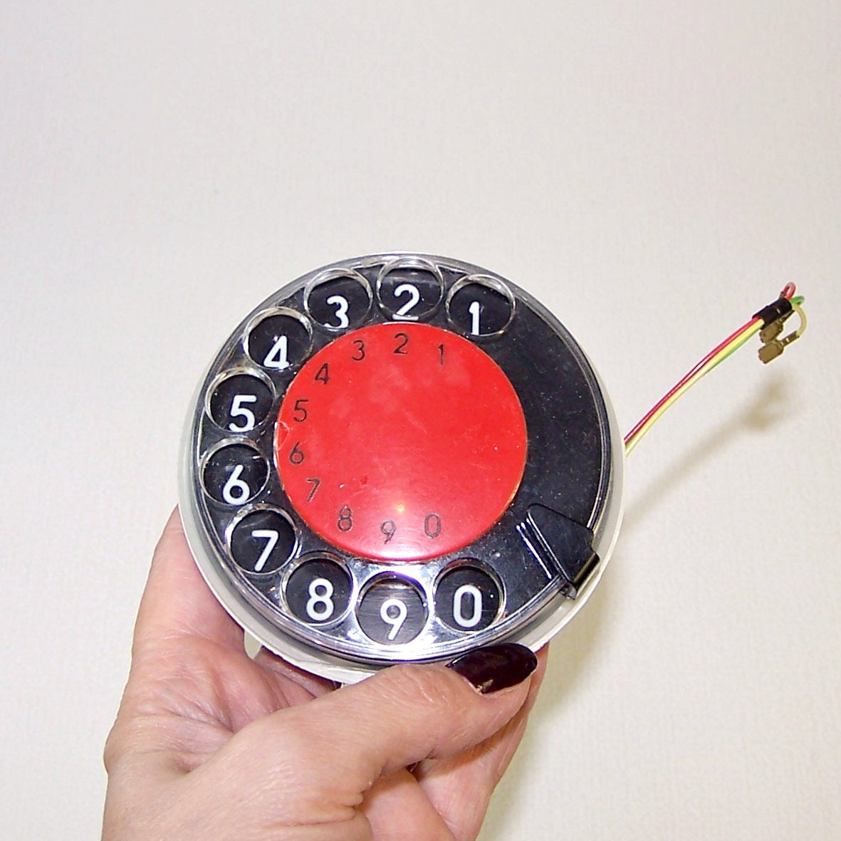 Vintage Rotary Phone Dialer TELKOM. Old Dialing Disk Made in Etsy