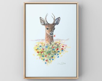Herten- Kunst Afdrukken A4