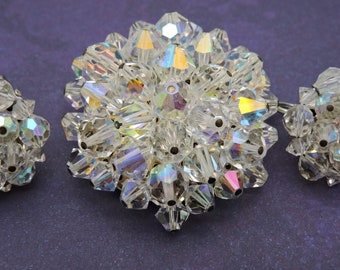 Brooch and Clip on Earrings Set