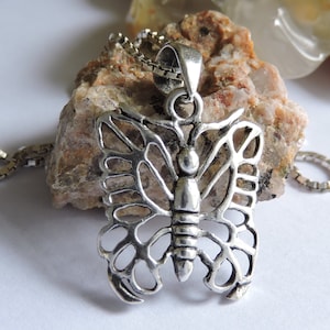 Butterfly  Necklace Sterling Silver