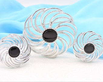 Sarah Coventry Brooch and Clip on Earrings Set
