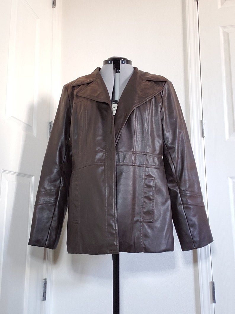 Vintage Brown Leather Jacket Etsy