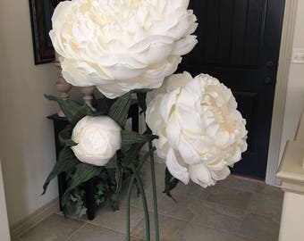 paper flower arrangement etsy giant paper flower centerpieces