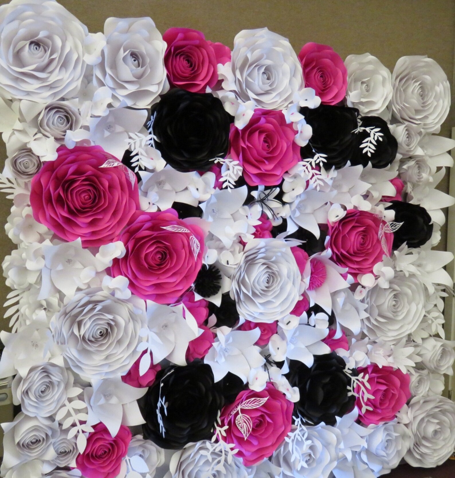 Paper flower wall paper flower backdrop perfect for weddings Etsy