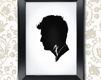 Shadowhunters - Alec Lightwood - Silhouette Portrait Print