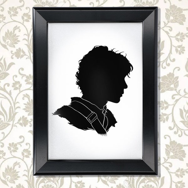 The 100 - Bellamy Blake - Silhouette Portrait Print