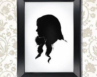 Legacies - Lizzie Saltzman - Silhouette Portrait Print