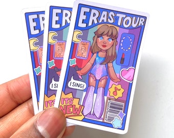 Taylor Swift Eras Tour Doll Sticker set (Taylors Version) The Tortured Poets Department Folklore Evermore Midnights 1989 Album Merch Lover