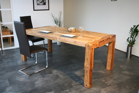 Dining Table U Reclaimed Wood Design Furniture Etsy