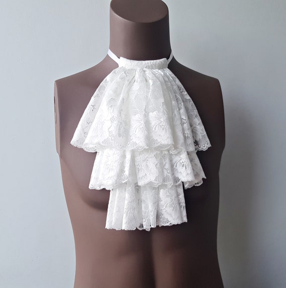 Milk Lace Jabot Vampire Cosplay Pirate Cosplay Steampunk - Etsy