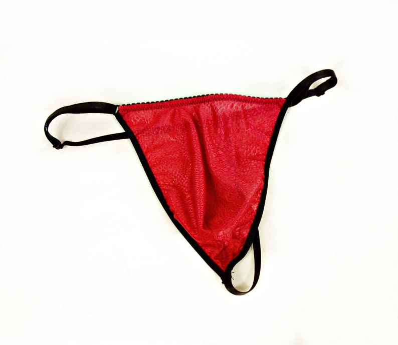 Red G-string for Men Bachelor Party Gift One Size Adjustable - Etsy