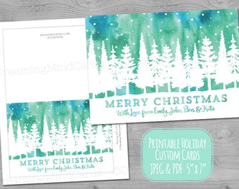 digital holiday card etsy