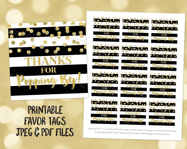 Thanks for popping by printable labels