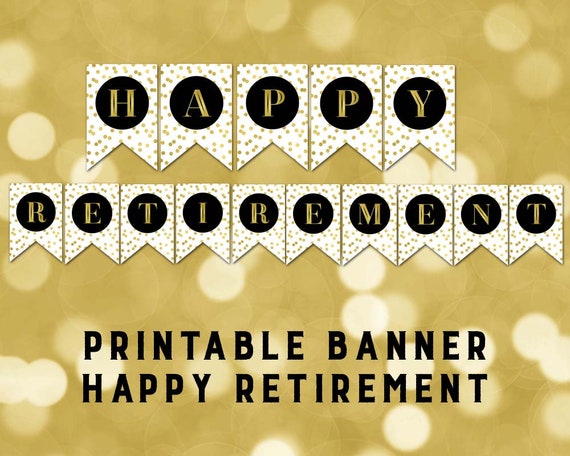 Happy retirement banner online