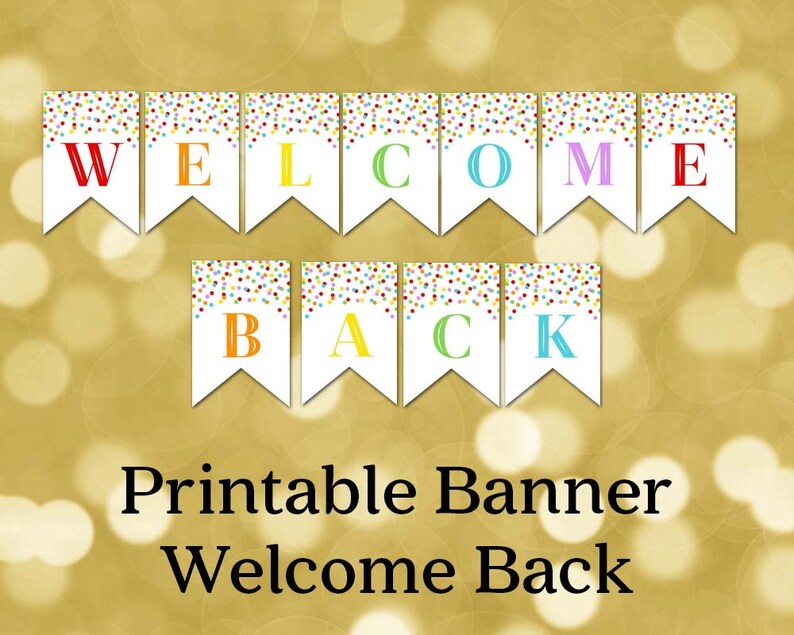 Welcome Back Banner Printable Printable Word Searches