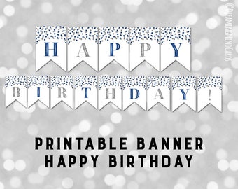 Blutiges Glitzer-Happy Birthday-Banner – 2,6 M Lang, Halloween-Geburtstagsdeko Mit Totenkopf-Design